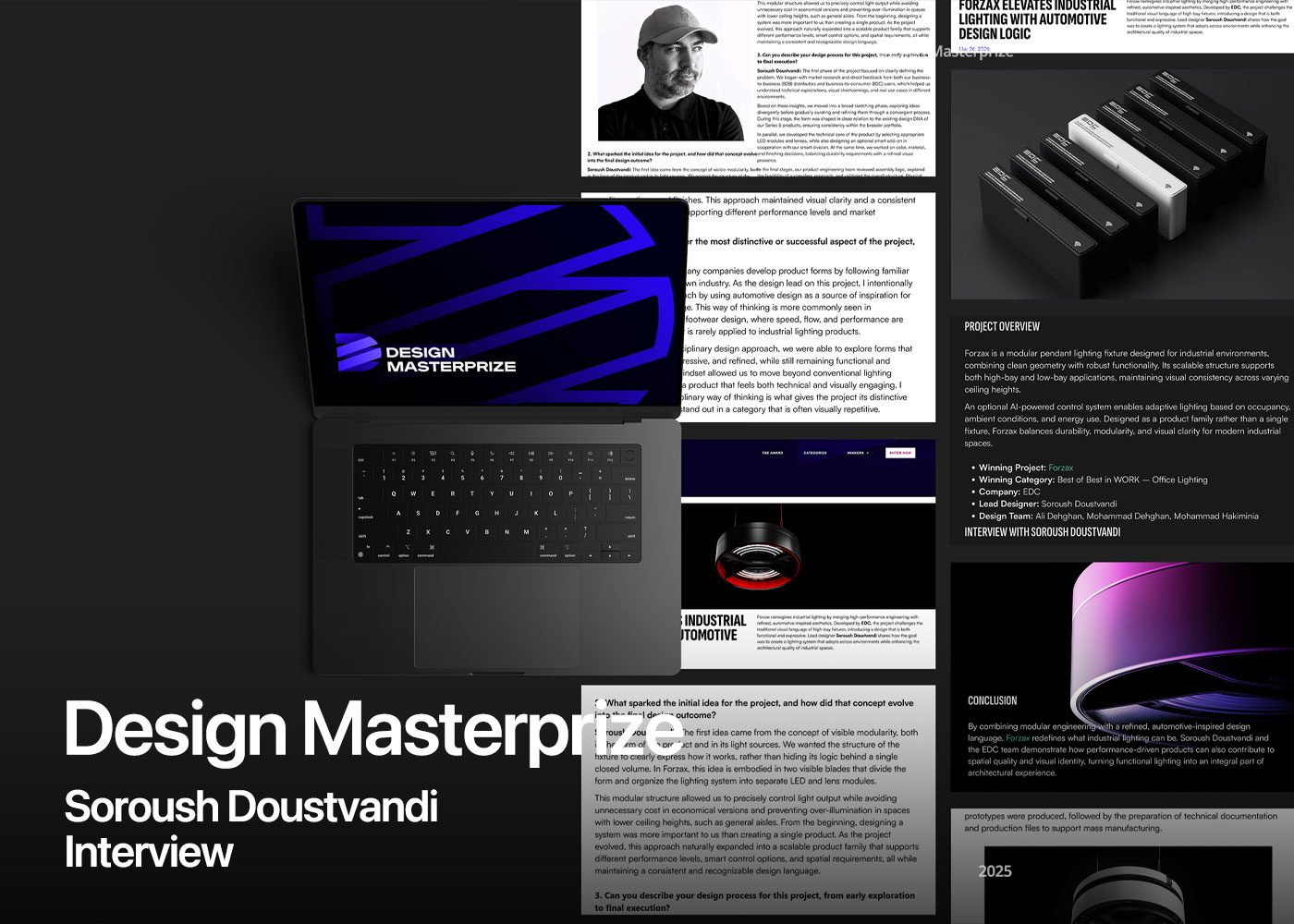 Design by: Soroush Doustvandi, Ali Dehghan, Mohammad Dehghan, Mohammad Hakiminia, Best of Best Masterprize 2025